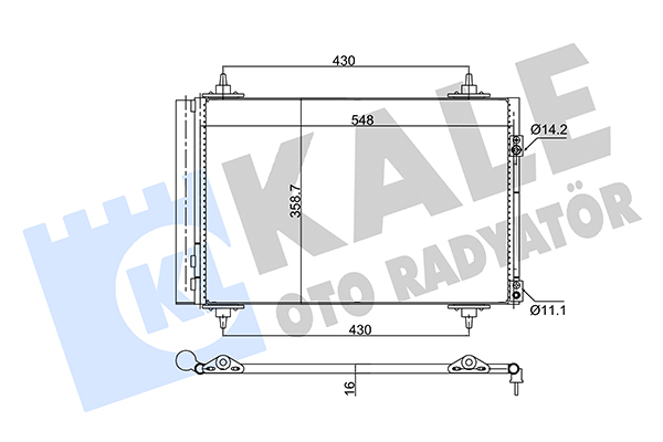 Peugeot 3008 Klima Radyatörü OEM 6455CX Peugeot 3008 Klima Radyatörü OEM 6455CX